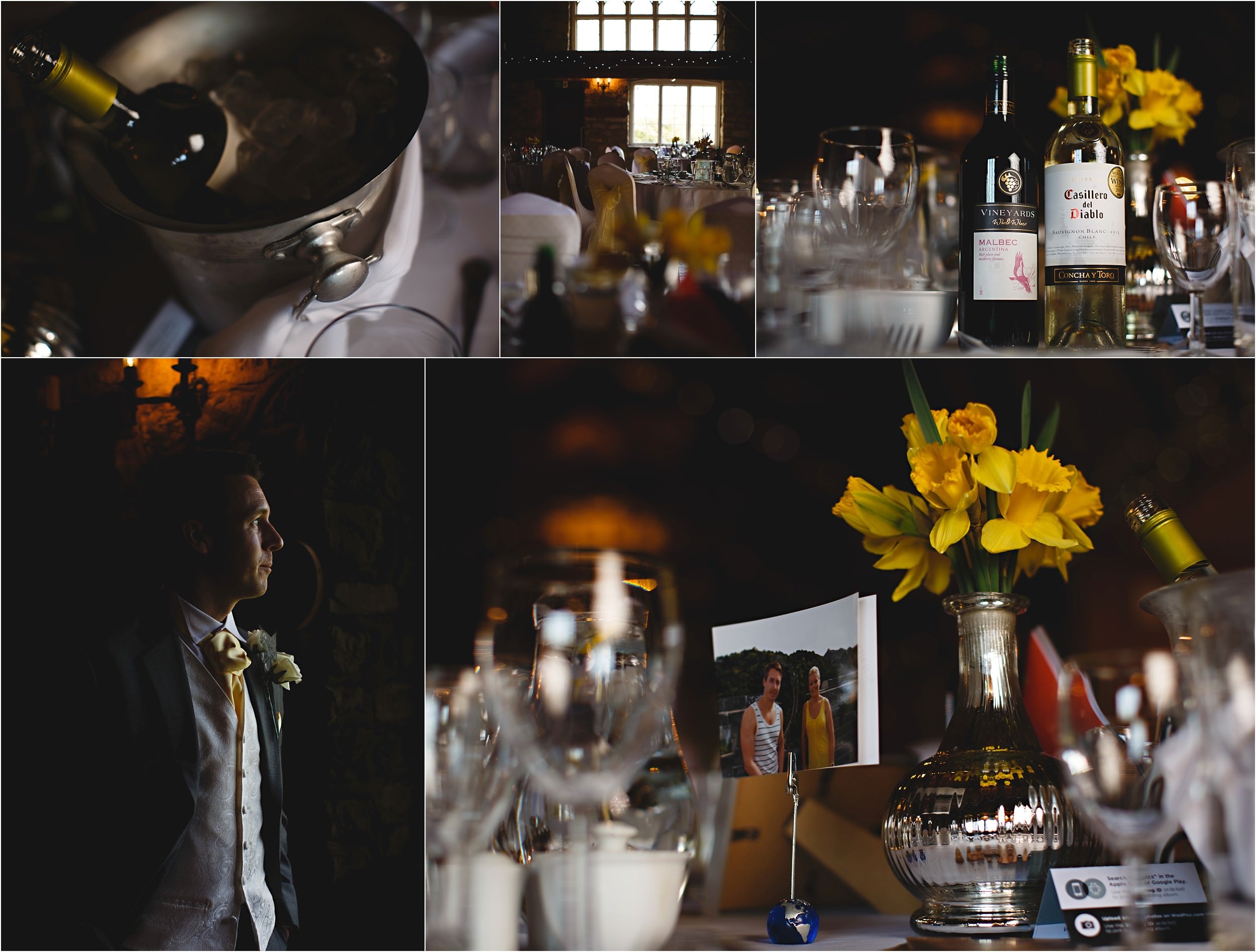 the wedding breakfast table details