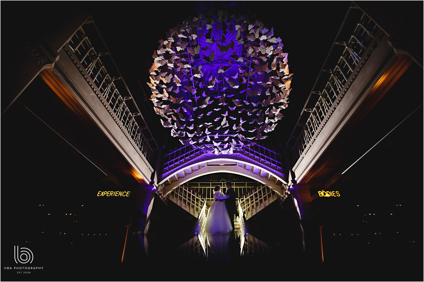the bride & groom in the living world gallery