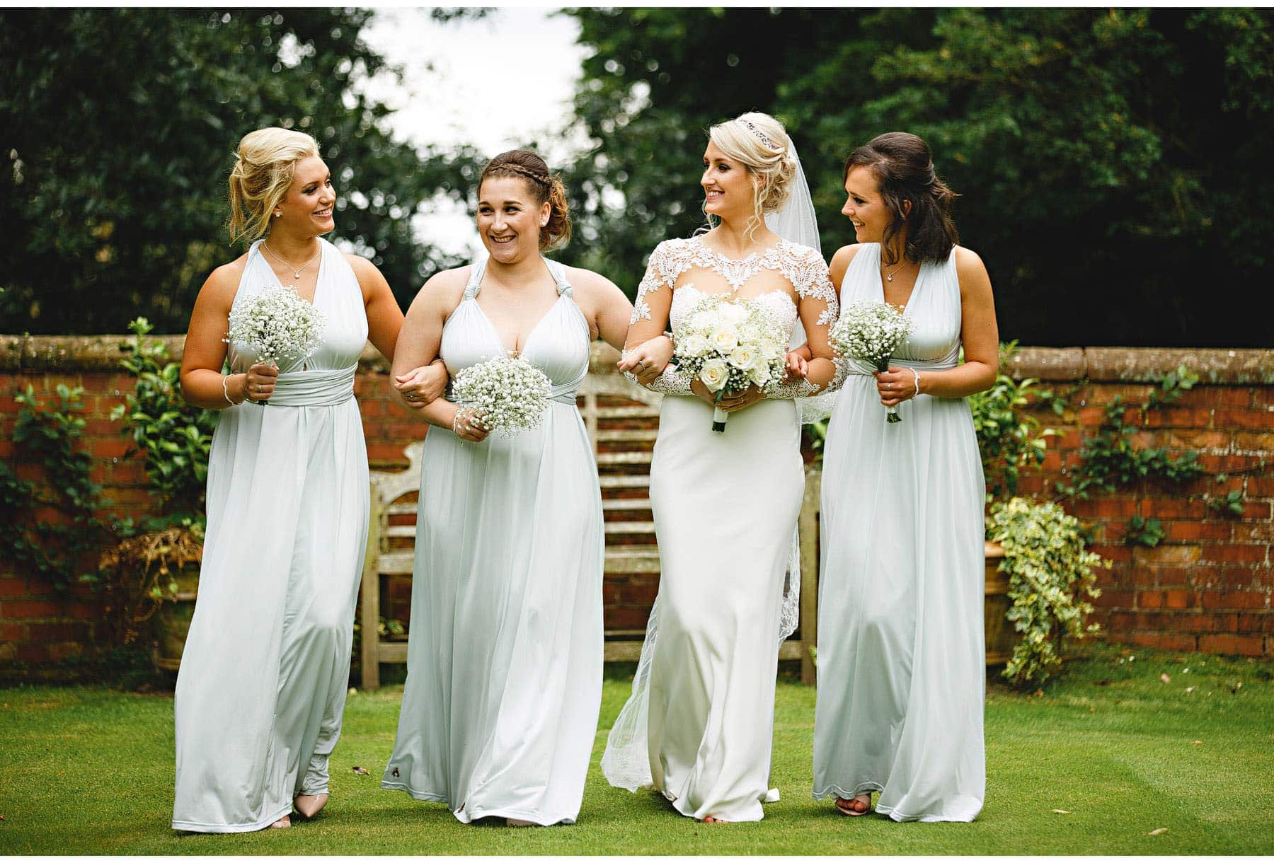 the bride and bridesmaids