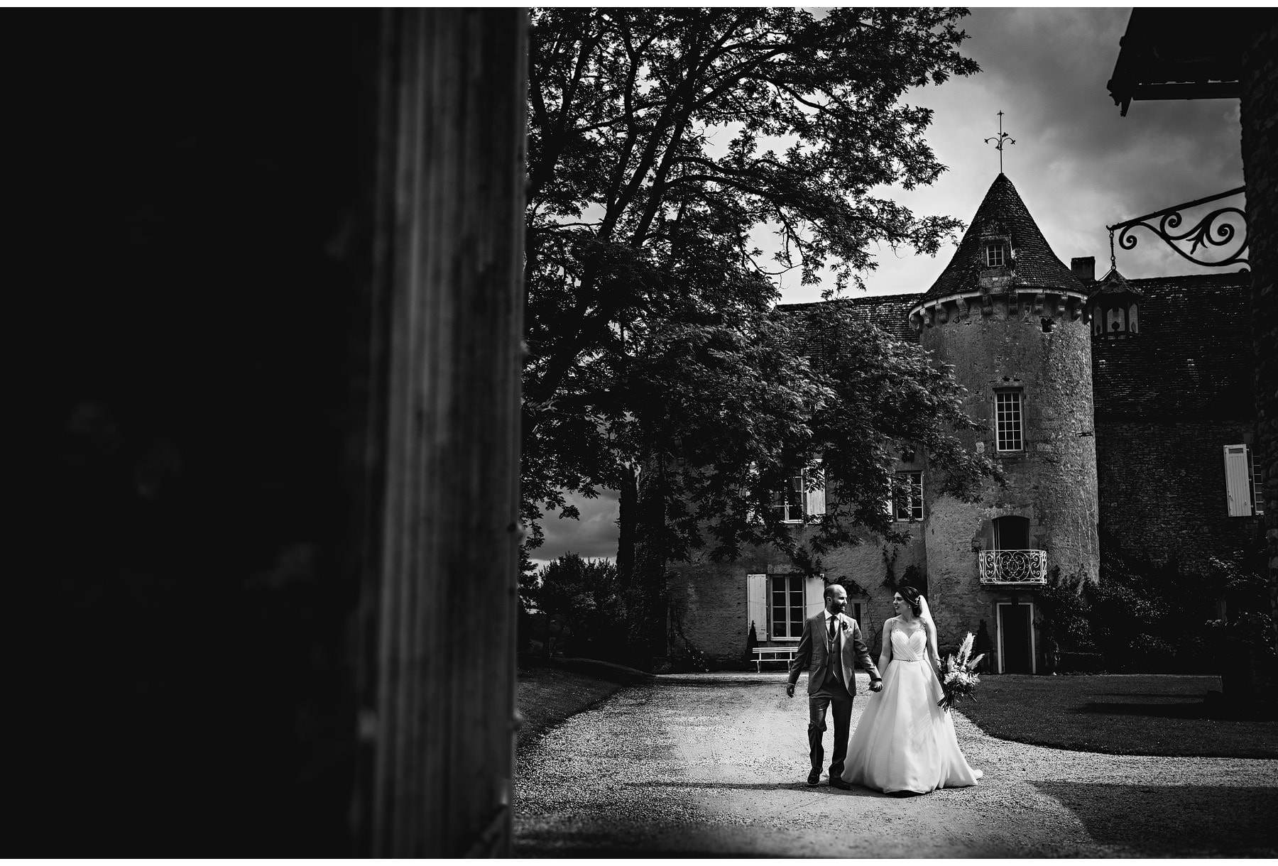 wedding photos at Château Cazenac